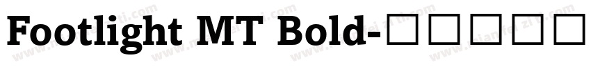 Footlight MT Bold字体转换